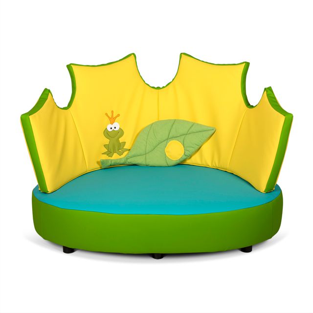 Motivsofa Froschkönig, SH 22 cm, 3 Bezug-Varianten